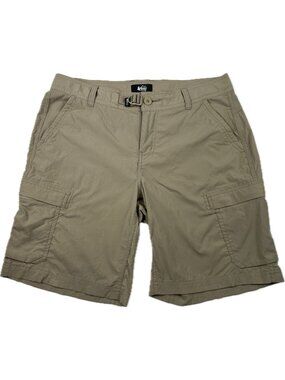 REI Co-op Sahara Shorts Khaki cargo  Women's 10 Inseam 9”